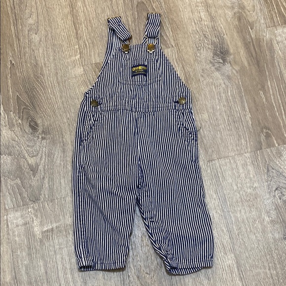 OshKosh B'gosh Other - Vintage OshKosh B'gosh Blue Striped Kids Overalls